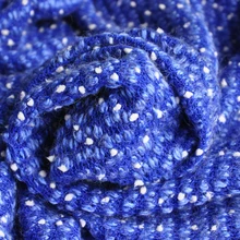 Королевский синий Плетенный с помпоном цена за 1/2 ярдов 63"