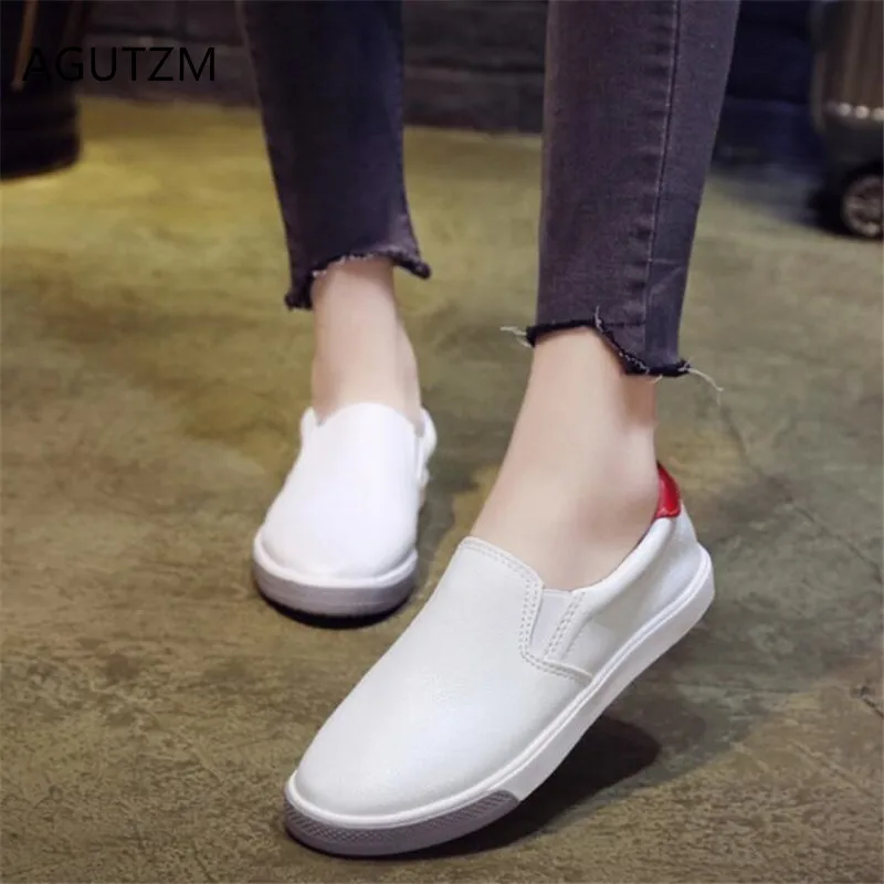 AGUTZM 2019 Summer Fashion White Non slip flat casual Shoes wild ...