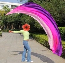 New Arrival only 1pc Belly Dance Silk Veil Poi Sexy Stage Performance Props Silk Vels Poi belly dance accessories veil poi