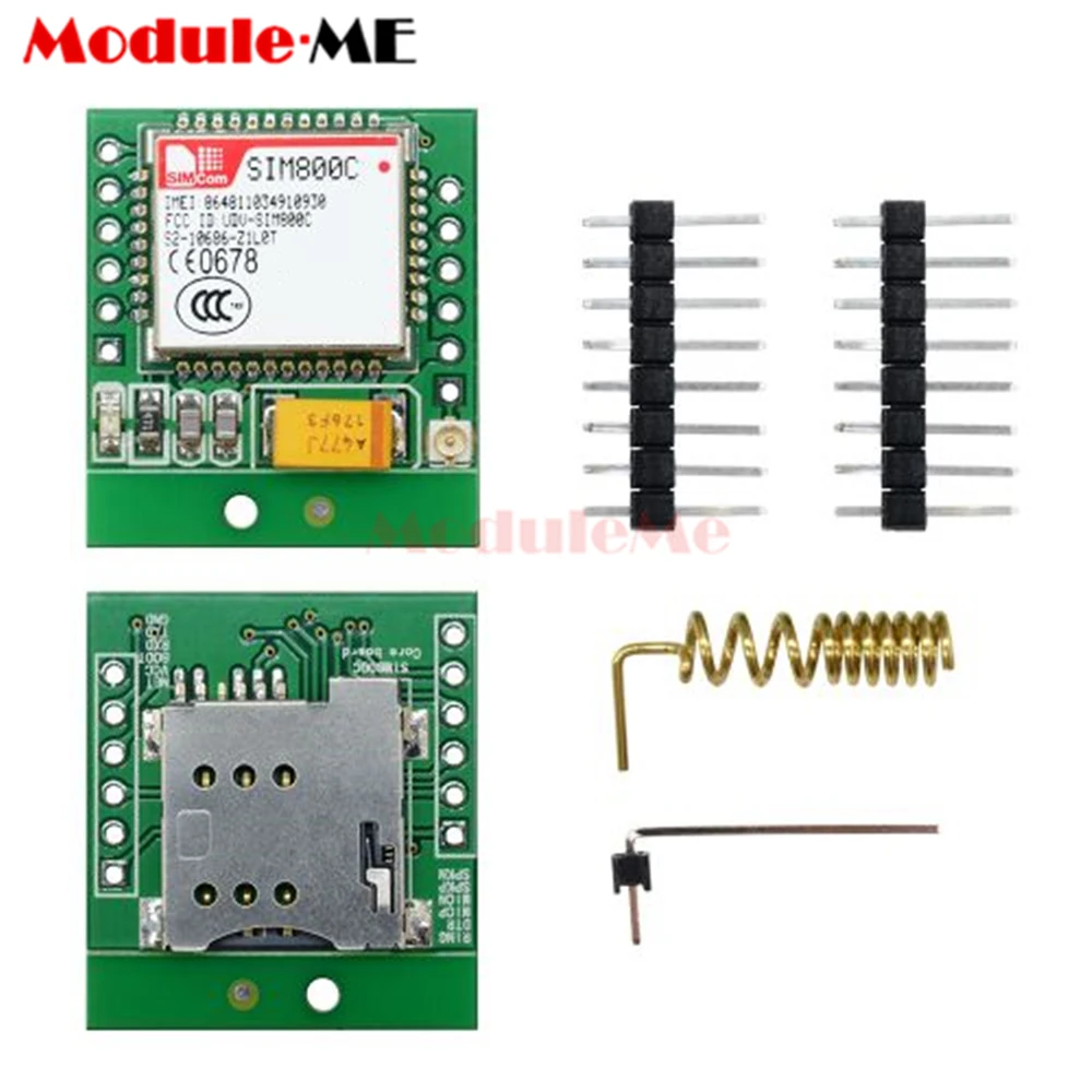 

SIM800C GSM GPRS Expansion Module Board Replace SIM800L SIM900A STM32 Microcontroller 51 Equipped High TTS MICRO SIM Card Holder