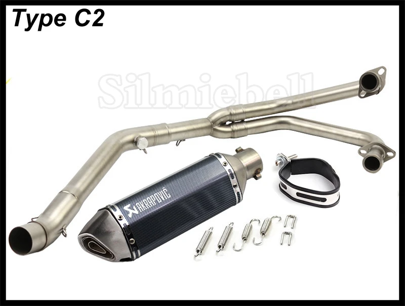 Без шнуровки MT03 Akrapovic мотоцикл глушитель Escape Moto полная система передний