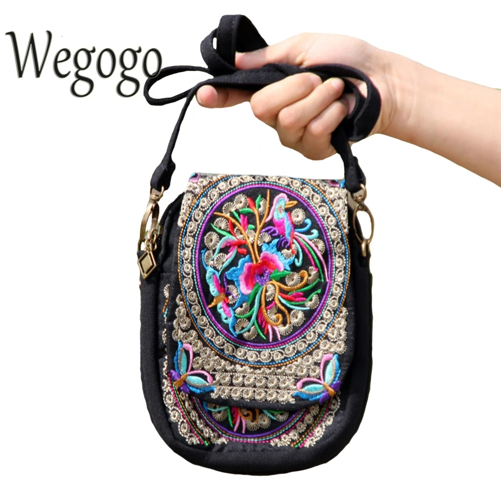 Wegogo Boho bags Women Handbags Canvas Shoulder Messenge Flowers Vintage Hippie Famous Designer ...