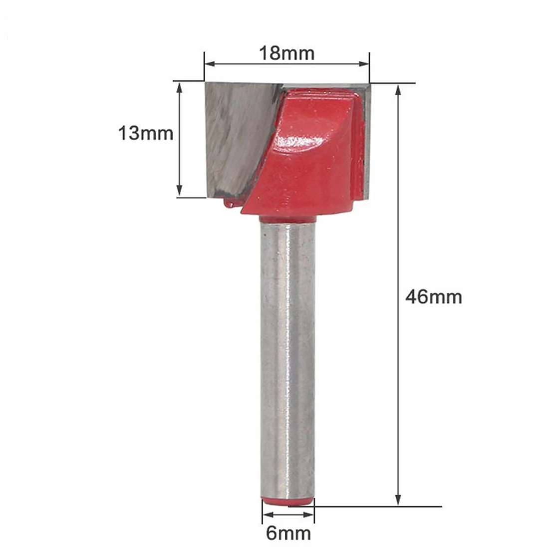 1 шт. 6 мм Нижняя очистка Гравировка Биты 6 мм хвостовик древесины фрезы ЧПУ Фрезерный резак Деревообработка Обрезка - Длина режущей кромки: 6mm 18mm