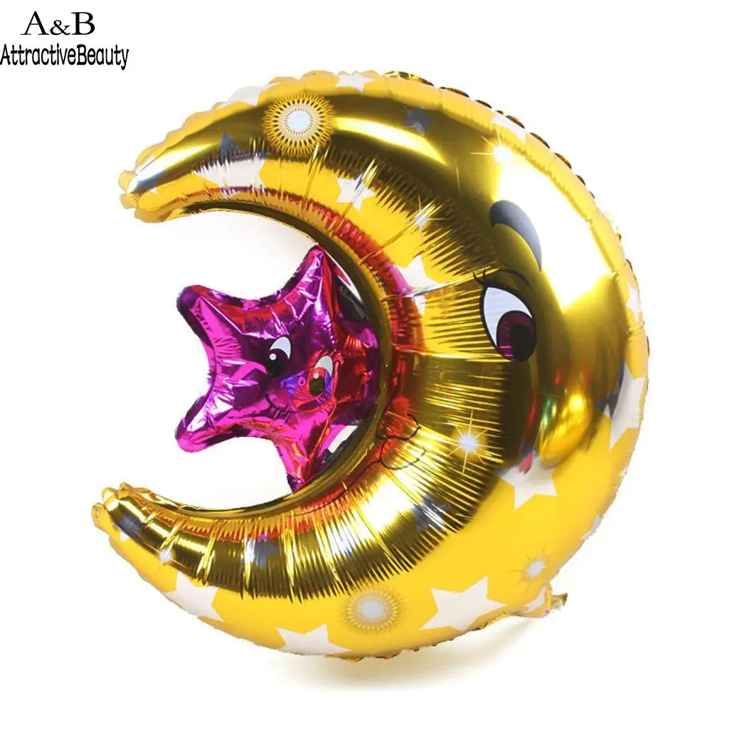 

Star Foil Cartoon Aluminum Moon Balloon Decoration for Wedding Birthday Party
