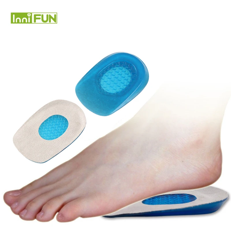 

1Pair Feet Cushion Gel Foot Heel Half Insole Shoe Pad Foot Care Tools Soft Silicone Increase Heel Support Pads Orthotic Insole