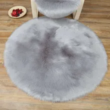 WINLIFE Супер Мягкий Лохматый искусственный коврик из овчины ультра Плюшевый Декоративный Теплый Ковер с длинным ворсом сиденье длинные меховые коврики