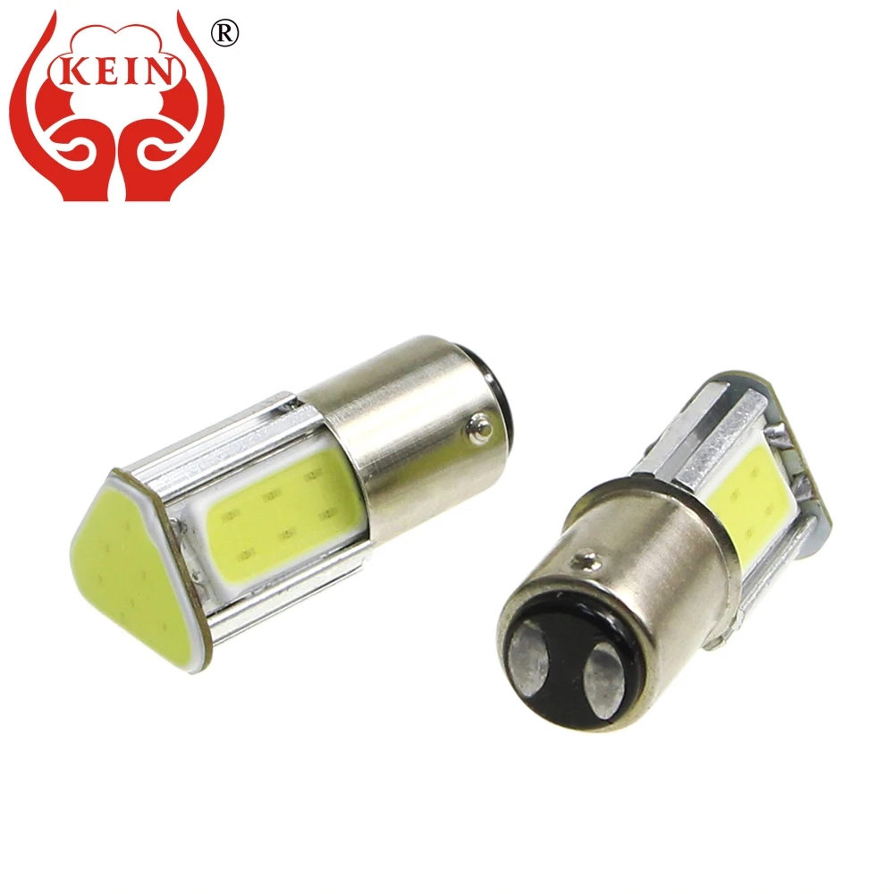 

KEIN 2PCS 12V p21w 1156 led ba15s bay15d 1157 bulb p21/5w COB led car auto Brake reverse stop tail Light Lamp vehicle for Nissan