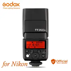 Godox TT350N 2,4G Беспроводной вспышка для фотокамер Speedlite HSS 1/8000 s ttl GN36 Камера вспышка для Nikon d550 d7200 d750 d810 d3000 d3100 d70 d80 d3 d4s
