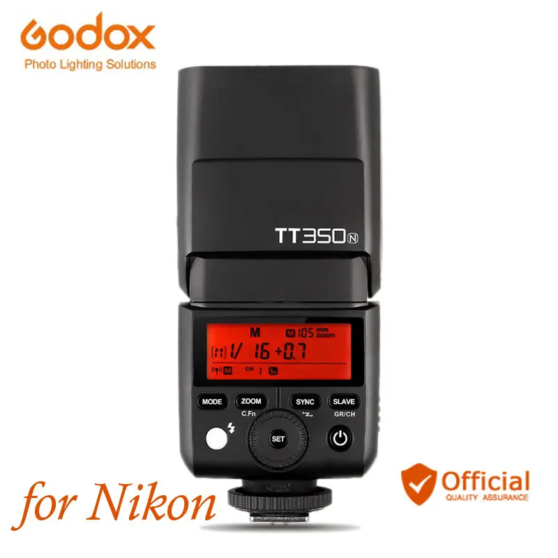 Godox TT350N 2.4G Wireless HSS 1/8000s TTL GN36 Camera Flash Speedlite