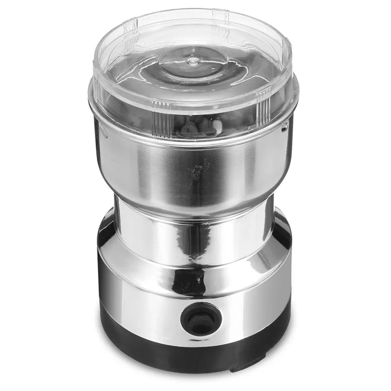 Electric Stainless Steel Coffee Bean Grinder Home Grinding Milling Machine 220V EU Plug Coffee Accessories Kitchenware