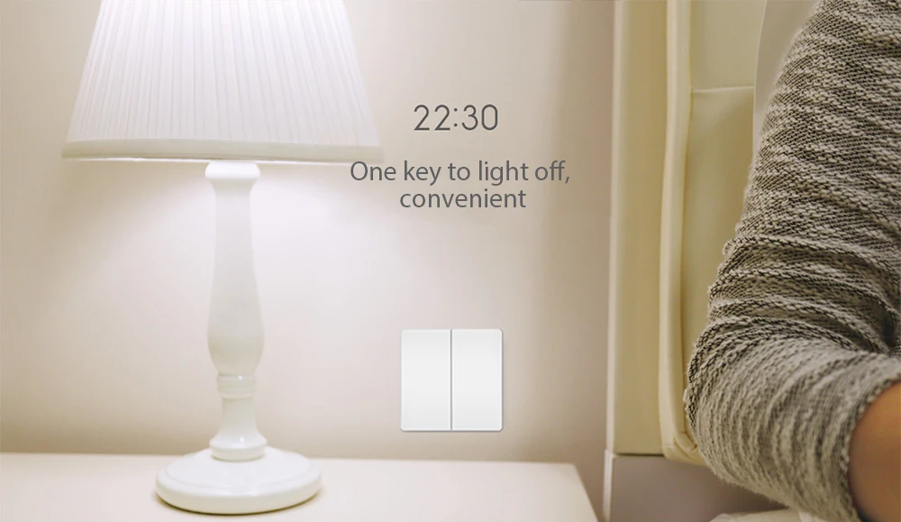 Беспроводной умный переключатель Aqara, светильник с одним ключом, настенный выключатель через приложение, пульт дистанционного управления для Xiaomi Smart Home
