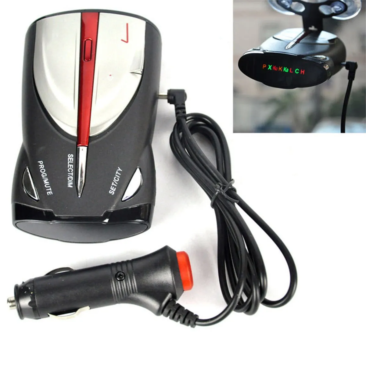

KROAK 12V Car GPS Laser Voice Alert Radar Detector XRS 9880 360 Degree