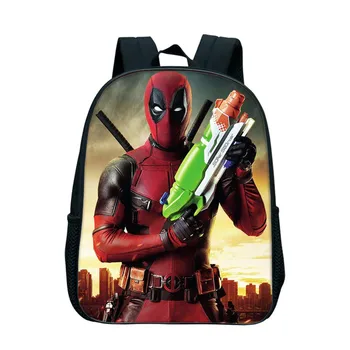 

12 Inch Deadpool Backpack Rucksack Girl Boys School Bag Travel Laptop Bag Kindergarten Bookbag For Children Kids School Gifts