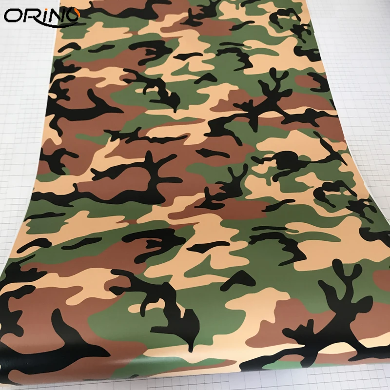 Black Green Camouflage Vinyl Film Sticker-6
