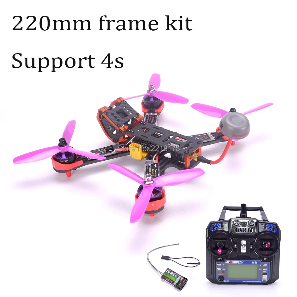 

Chameleon FPV Frame 220 220mm Quadcopter Naze32 Rev6 6DOF 2205 2300kv motor Littlebee 30A BLHeli-s ESC Flysky I6 FS-I6 for PUDA