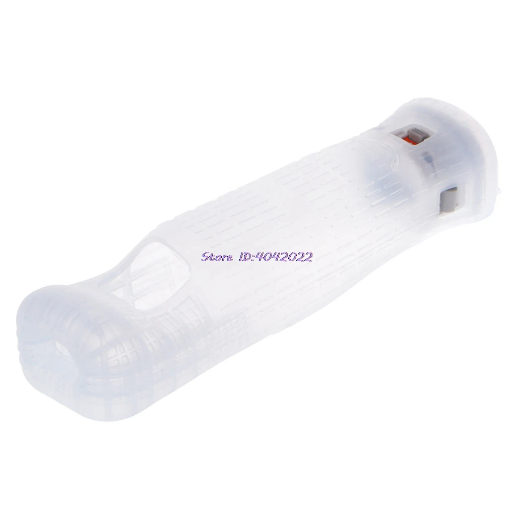 

Motion Plus Adapter Sensor for Wii Remote Controller With Silicone Case White color