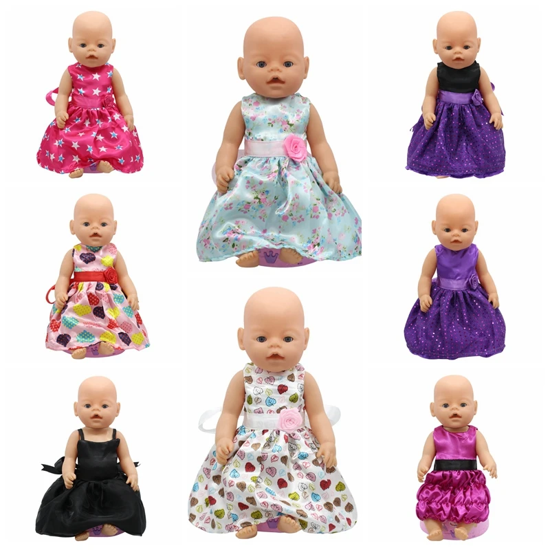 Baby Born font b Doll b font font b Accessories b font 15 Styles Princess Dress