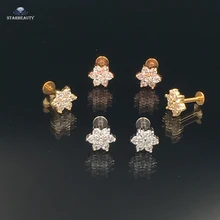 2 шт./партия, 16 г, спиральный для хряща, серьги-гвоздики, пирсинг для ушей, губ, Oreja, прозрачный драгоценный камень, проложенный трагусом, пирсинг, пирсинг, ювелирное изделие