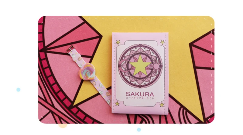 Big Cardcaptor Sakura симпатичное зеркало для макияжа косметическое высокопрозрачное зеркало для макияжа Зеркала для удобного романтического