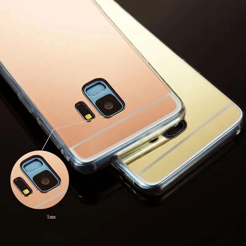 Мягкий силиконовый зеркальный чехол для Samsung Galaxy J120 J2 J3 J5 J7 2015 J510 J710 2016 Note 3 4 5 8 9 G530