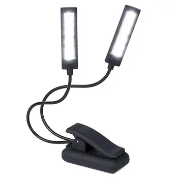 

Music Stand Light Clip On LED Lamp - No Flicker, Fully Adjustable, 6 Levels of Brightness - Also for Book Reading, Orchestra,