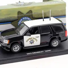 Зеленый светильник 1:43 2012 Chevrolet Tahoe California Highway Patrol бутик автомобилей из сплава игрушки для детей Детские игрушки модель