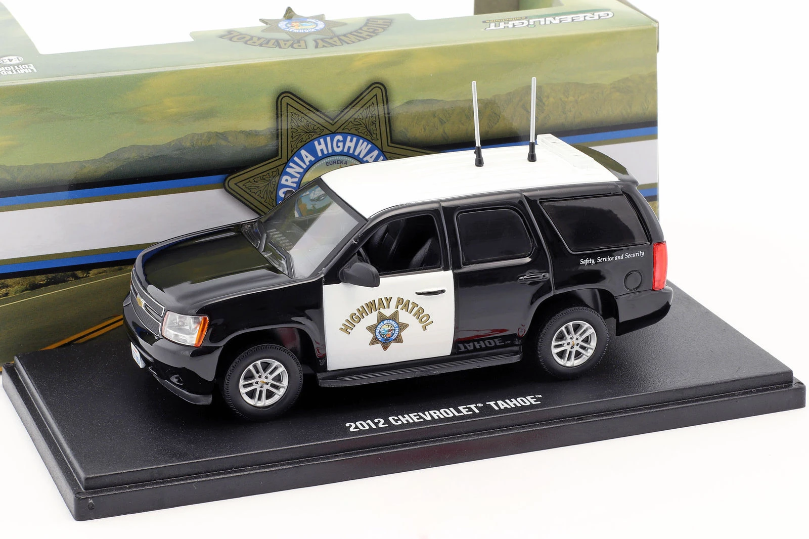 GREENLIGHT 86098 1:43 2012 CHEVROLET TAHOE CALIFORNIA HIGHWAY PATROL GREENLIGHT 86098 1:43 2012 CHEVROLET TAHOE CALIFORNIA HIGHWAY PATROL