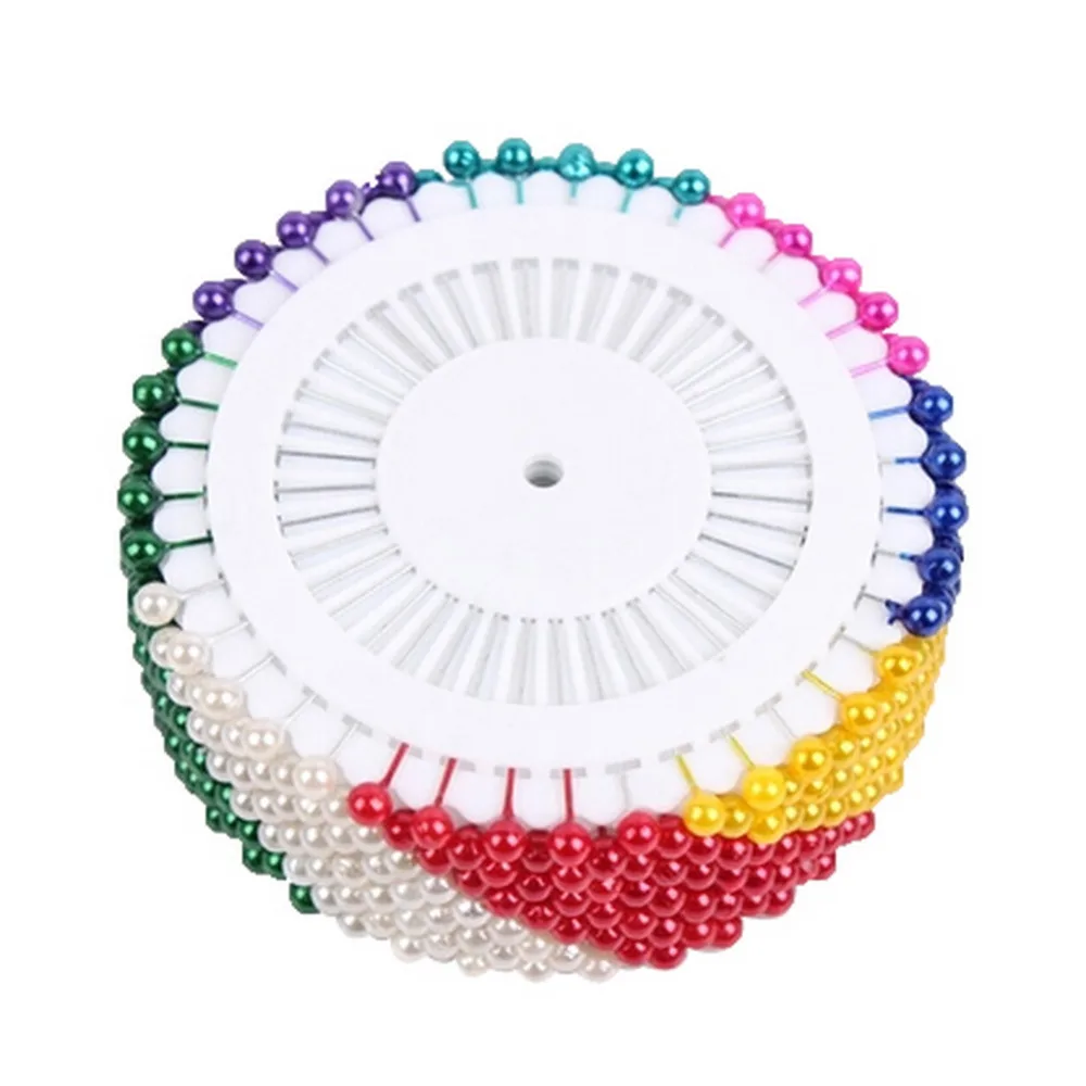 Wholesale 480Pcs Round Pearl Head Dressmaking Pins Weddings Corsage Pins Florists Sewing Pin