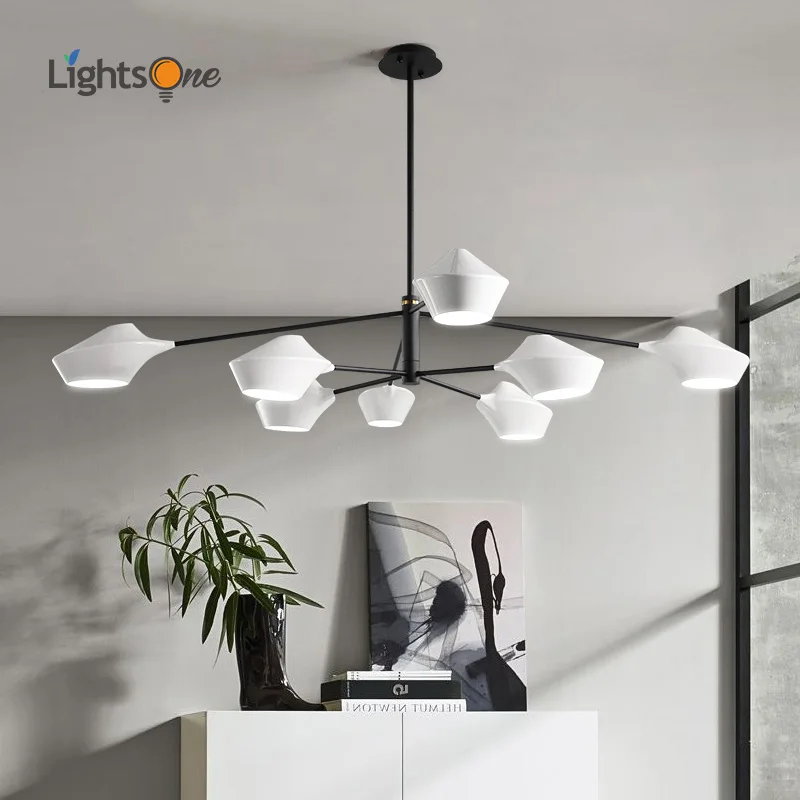Скандинавский пост-современный минималистичный подвесной светильник для гостиной Кабинета креативная индивидуальность атмосфера светодиодные подвесные светильники