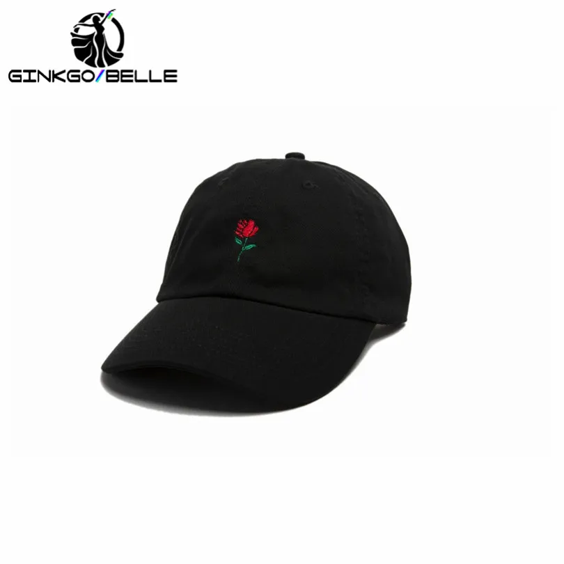 Men Dad Hat Women Baseball Cap Unisex Sports Cotton Embroidered Punk Hip-hop Fashion Street Dance rose flower floral plant