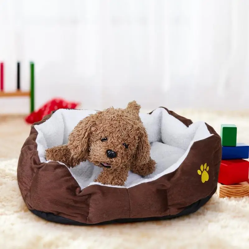 

Padded Cashmere Pet Nest Soft Mini Pet House Cat Dog Sleeping Bed Supplies Pet Soft Bedroom Cat Dog Mat