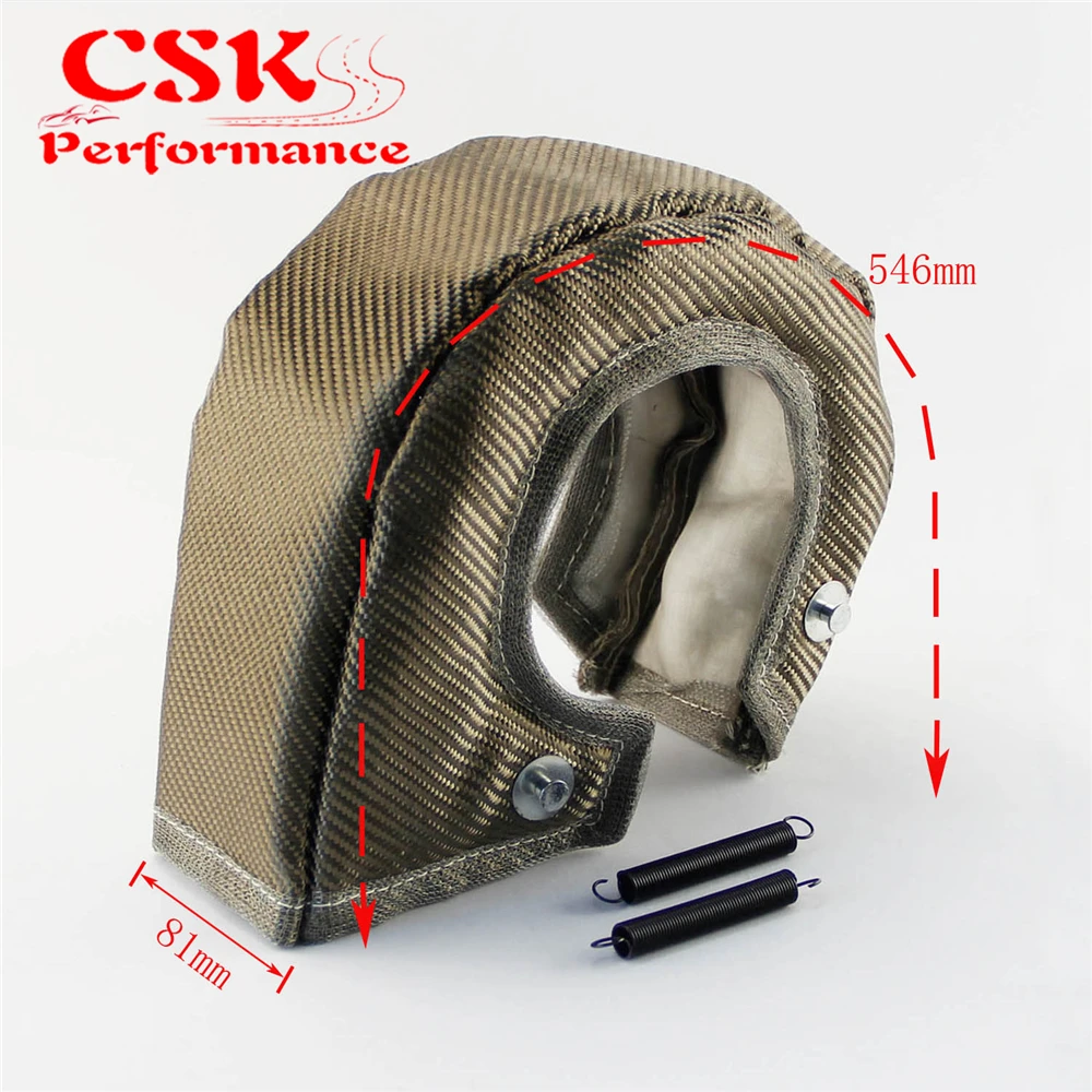 Titanium Turbo Blanket Heat Shield Barrier Turbo Charger Cover T4 GT40