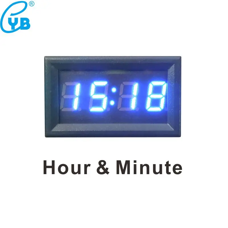 LED Display Digital Timer Date Hour Minute Clock 12V/24V Electric Car Motorcycle Accessory Blue Digits | Инструменты