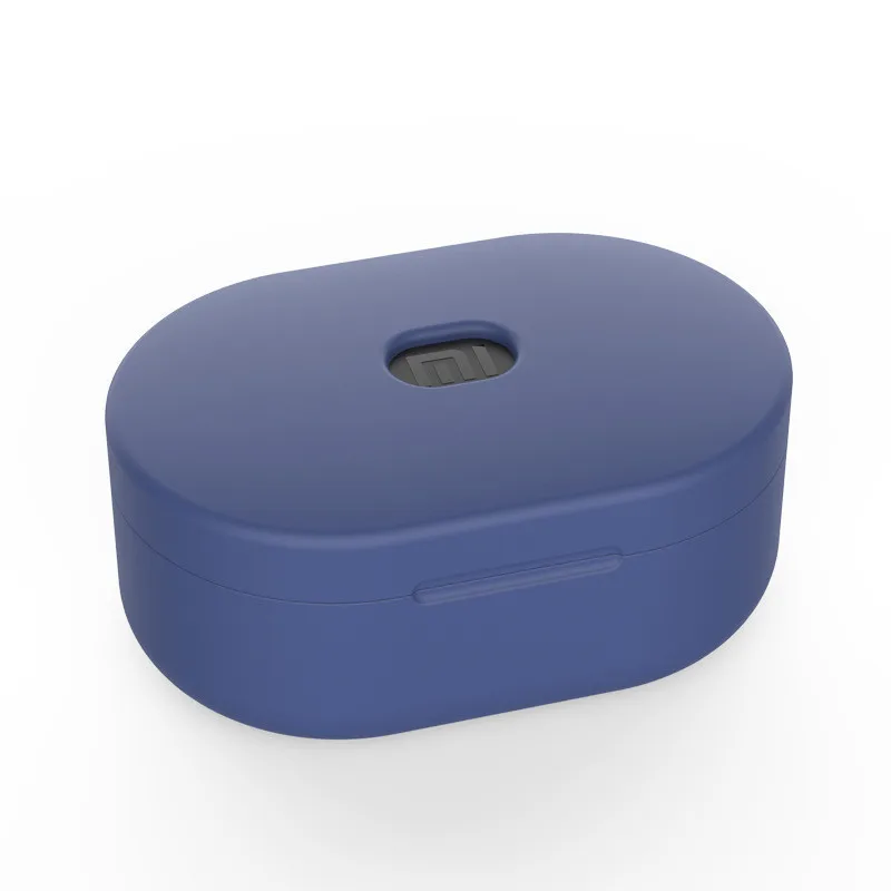 Силиконовый чехол для наушников пылезащитный чехол для Xiaomi Redmi Airdots защитный чехол ультра тонкие затычки для ушей 2yw - Цвет: Midnight blue