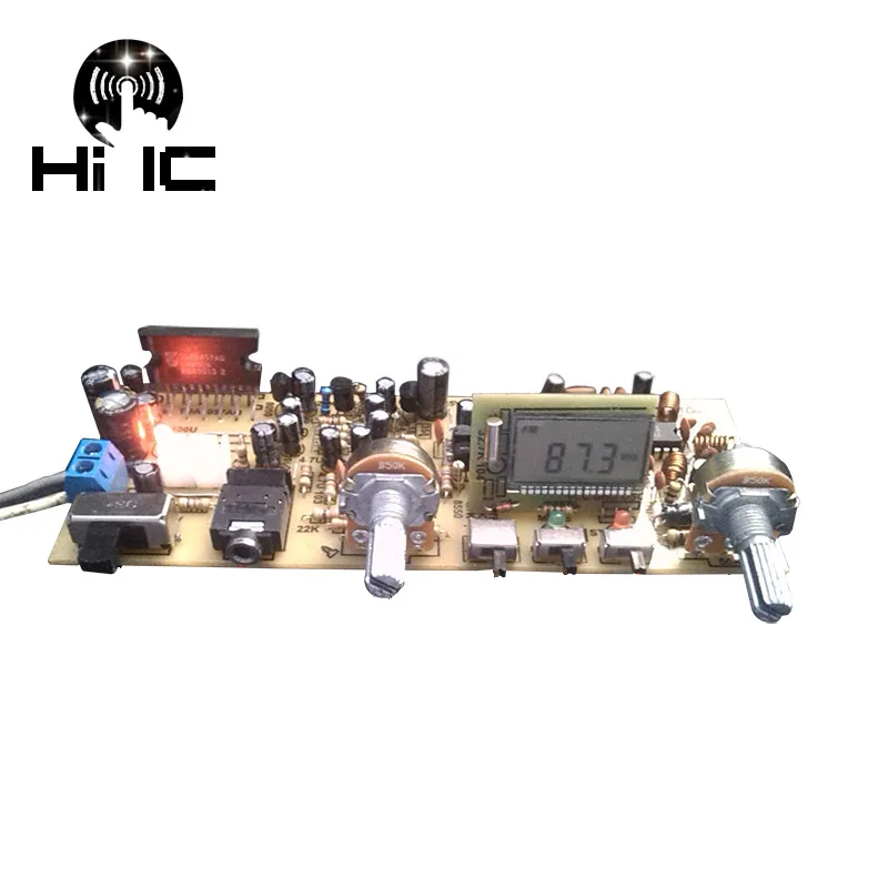 

Stereo FM Radio Board Digital Frequency Modulation Radio Board Serial Port DIY FM Radio TA8122 TA2111 Accessories