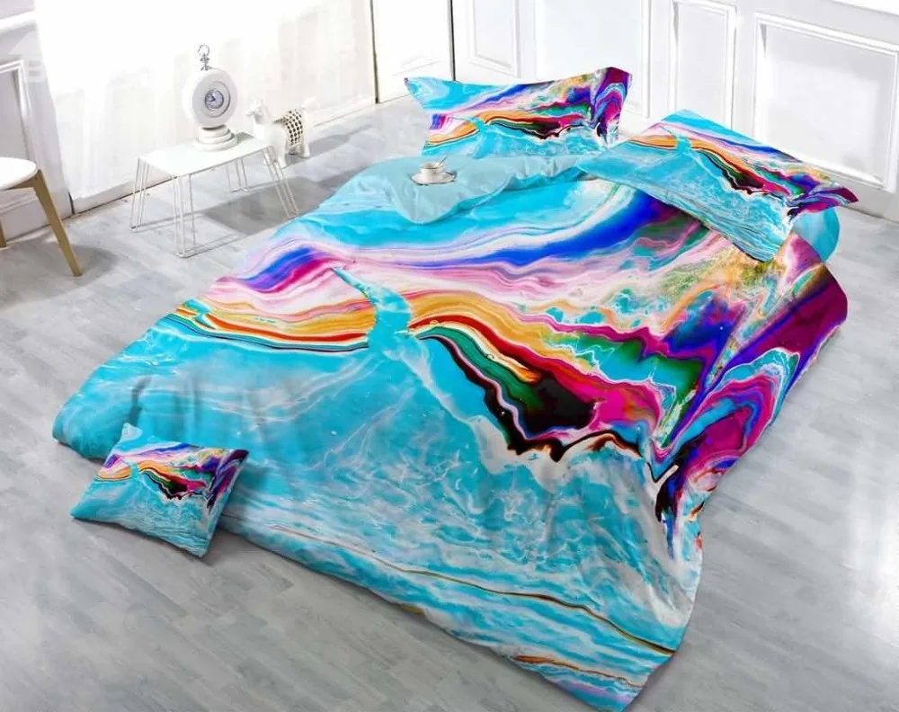 

3D Spoondrift Printed Cool and Refreshing Bedding Sets/Duvet Cover