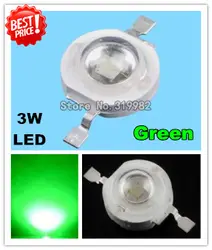 500 шт./лот оптовая продажа, 3 Вт зеленый светодиод бусы, зеленый светодиод высокой мощности источника света для 3 Вт 6 Вт 9 Вт 12 Вт 15 Вт 18 Вт LED