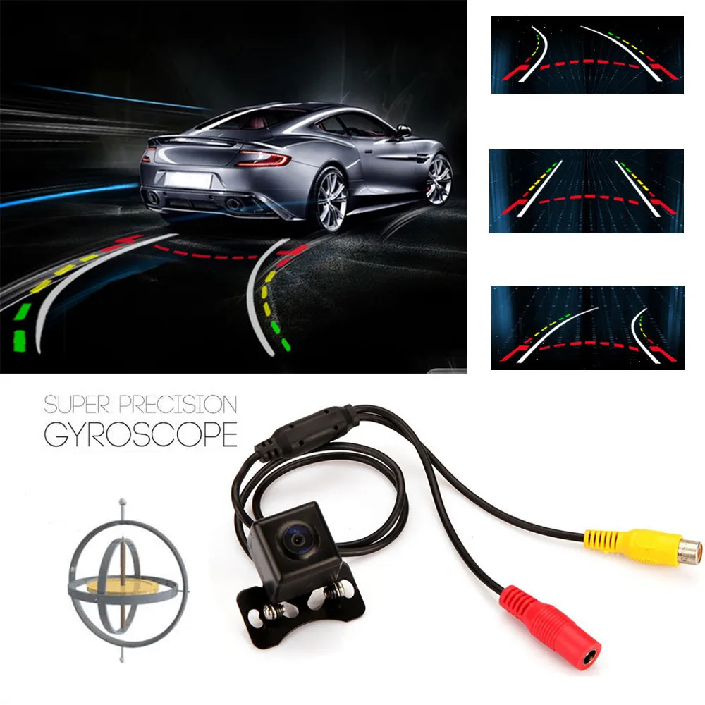 

Easy View Steering Dynamic Guided Parking Line Markings Car Vehicle Rear View Camera Back Len 135 Wide-angle Lens Waterproof