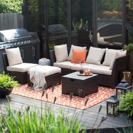 wicker modular outdoor furniture