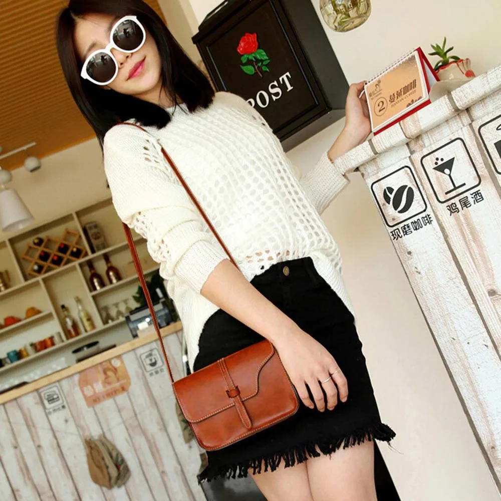 

Vintage Purse Bag Leather Cross Body Shoulder Messenger Bag High Quality Casual Travel Handbag Casual Crossbody Bag