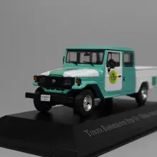 Авто ИНН-ixo 1:43 Тойота Land Cruiser Bandeirante pick up policia ambiental литой модельный автомобиль