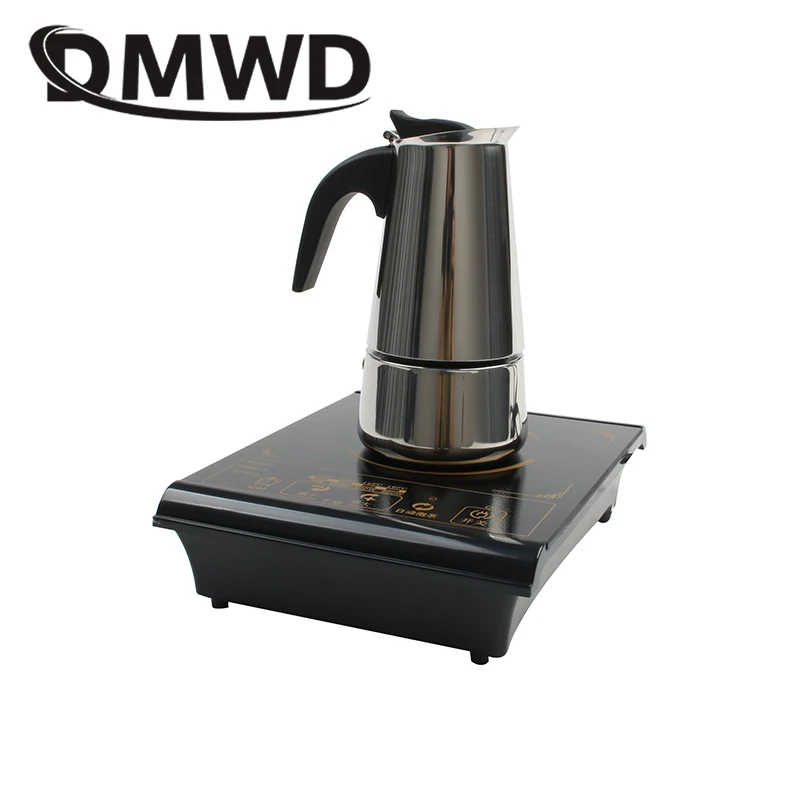 DMWD Mini Multifunction Electric Induction Cooker Milk Water Boiler Stove Tea Coffee Burner Noodle Cooking Hotpot Heating Plate