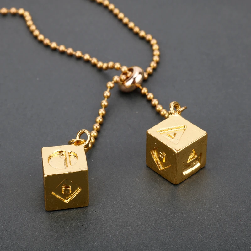 AimdonR Cube Pendant Han Solo Lucky Cube Star Wars for Cosplay Costume Accessory Car-Deco Gift Jewelry Chain 