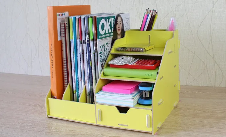 yellow file tray