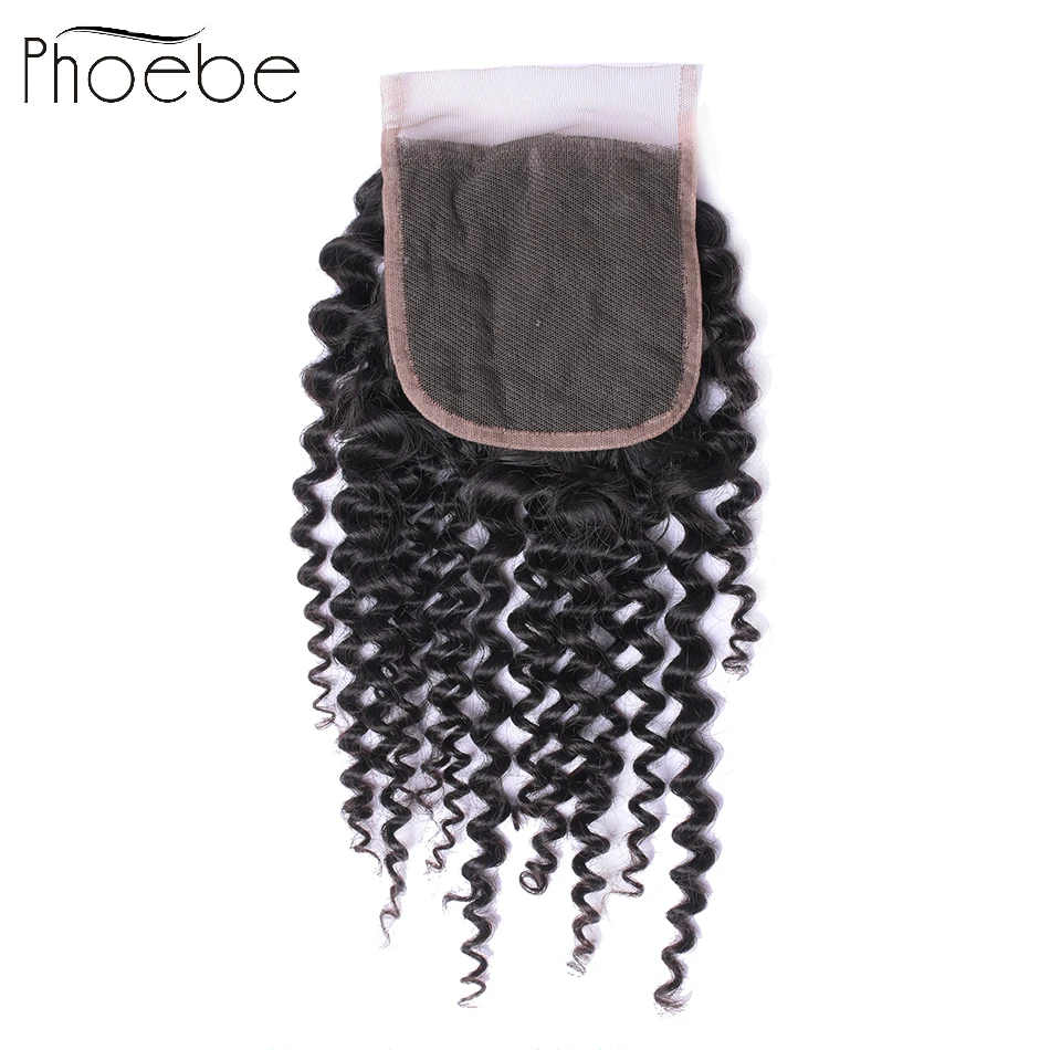 Phoebe Hair Pre-Colored 4 Bundles Brazilian Kinky Curly With Lace Closure Non Remy Human Hair Bundle Natural Color Free Shipping Phoebe Hair Pre-Colored 4 Bundles Brazilian Kinky Curly With Lace Closure Non Remy Human Hair Bundle Natural Color Free Shipping