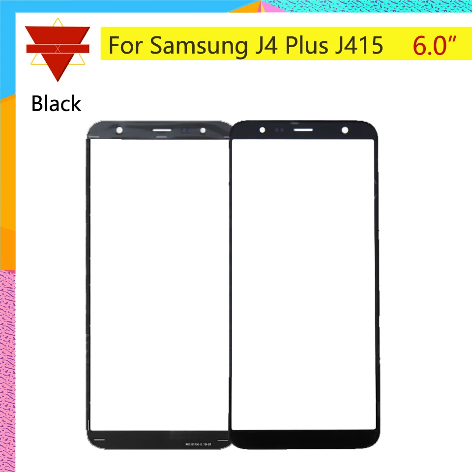 

10Pcs/lot For Samsung Galaxy J4+ Plus Core 2018 J415 Touch Screen Front Outer Glass TouchScreen Lens For GALAXY J4 core J410
