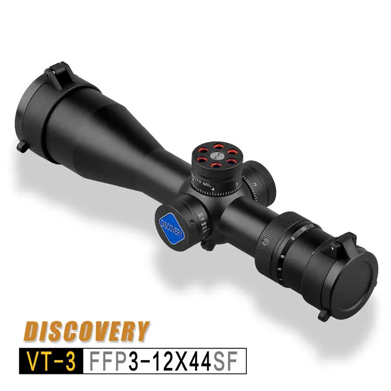 Тактические компактные прицелы Discovery VT 3 12X44SF FFP охотничий короткий оптический