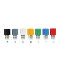 Sailing authentic electronic cigarette Teflon drip tips stainless core 7 colors optional for vape 510 tank atomizer