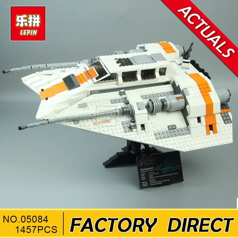 

Lepin 05084 1457Pcs 2017 Star series UCS Wars Snowspeeder Model Building Kits Blocks Bricks Toys For Children Compatible 10129