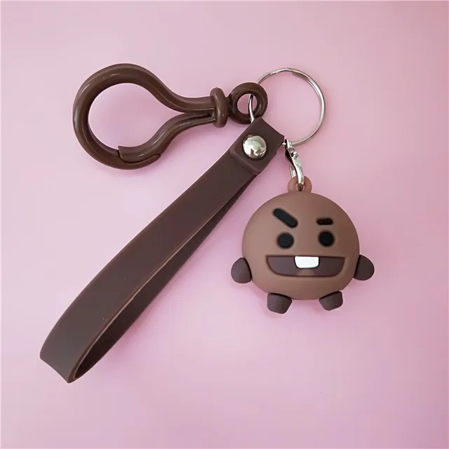 Chimmy xiaoyamyi Effective Bottes Keychainkpop Bottes Bangtan Gar/çons Dessin Anim/é Porte-Cl/é Sac Pendentif Porte-Cl/é Jimin Junkook Suga Poup/ée Peluche Porte-Cl/és